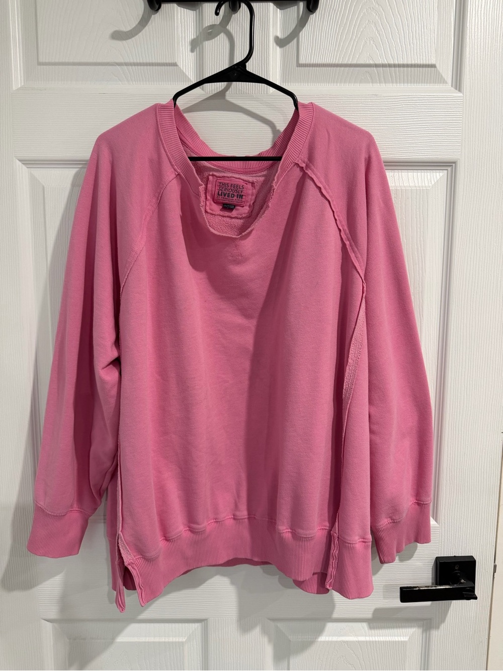 Pink American Eagle Sweatshirt - Casual Pullover
